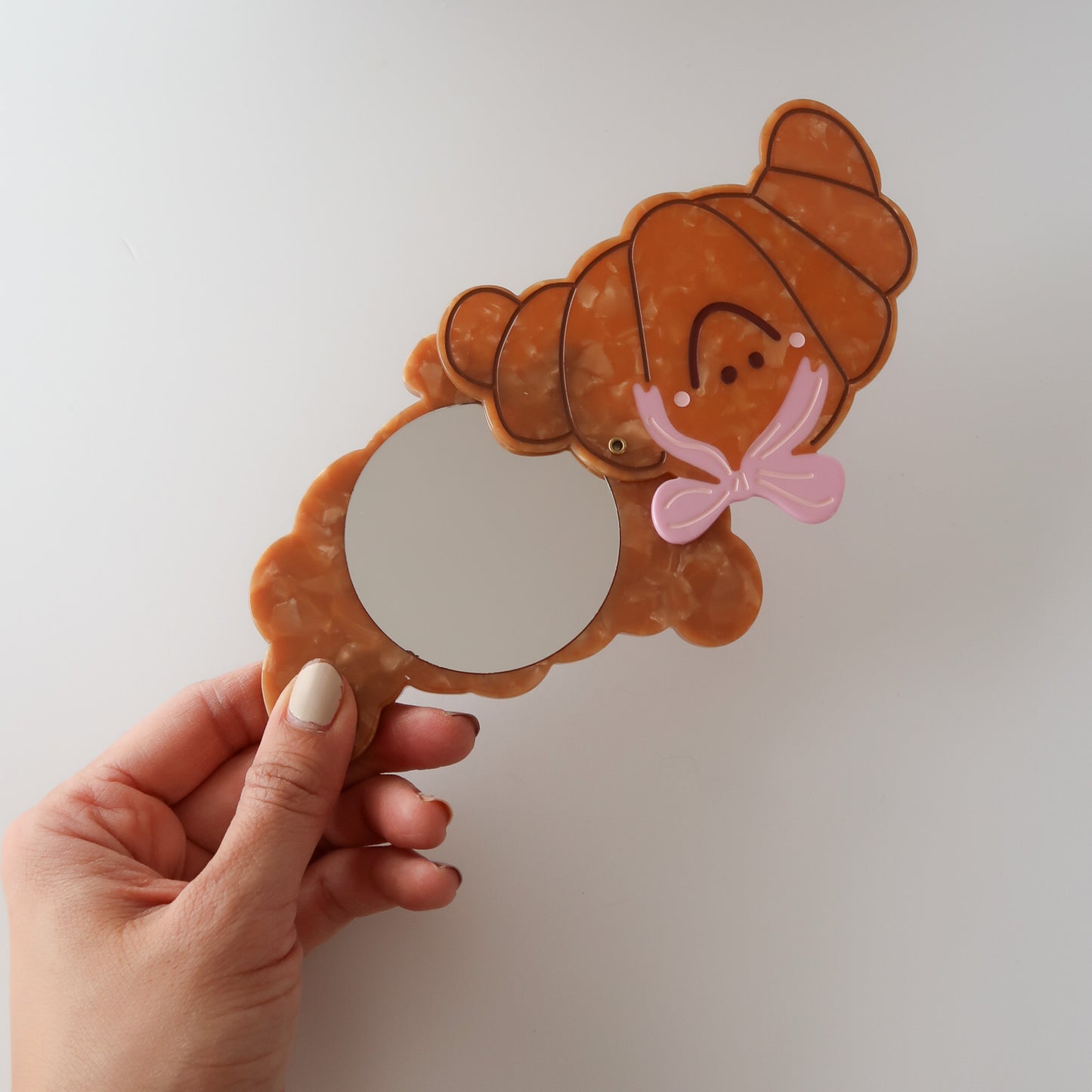 Croissant Pocket Mirror