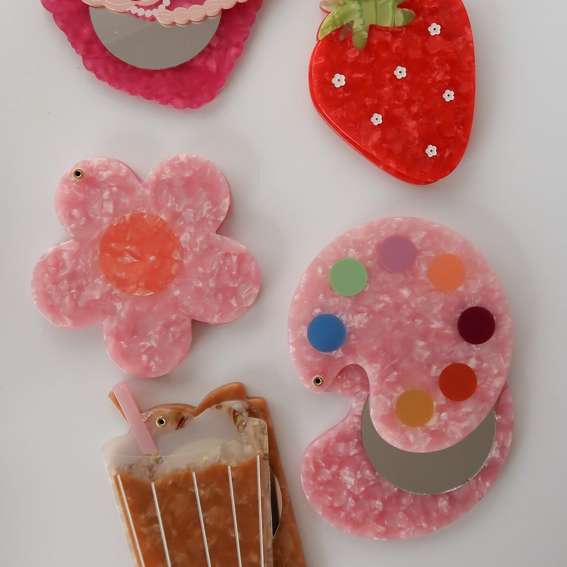 Flower Pocket Mirror