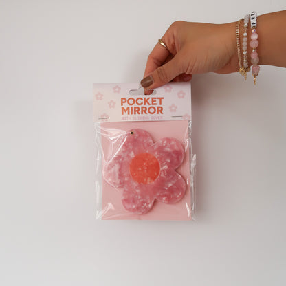 Flower Pocket Mirror