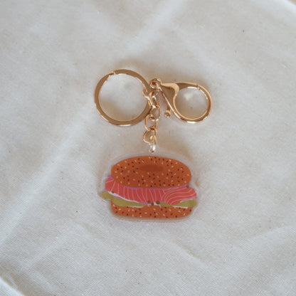 Bagel Keychain