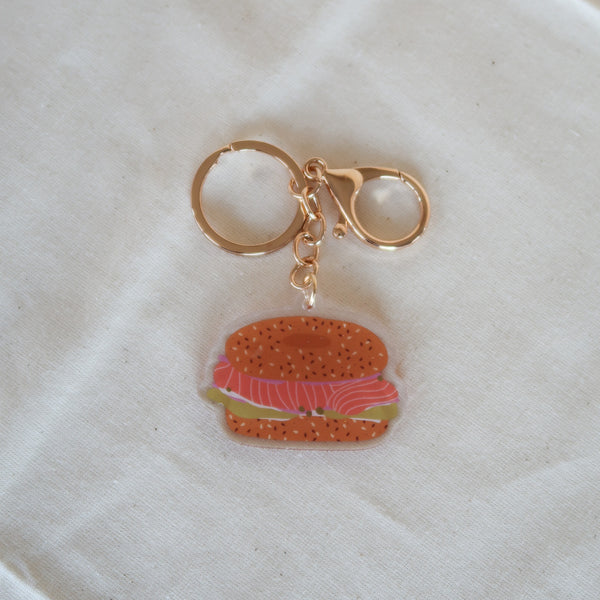 Bagel Keychain