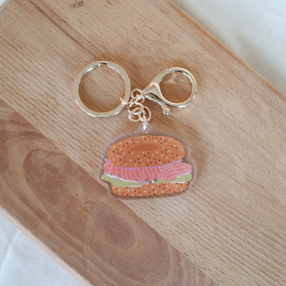 Bagel Keychain