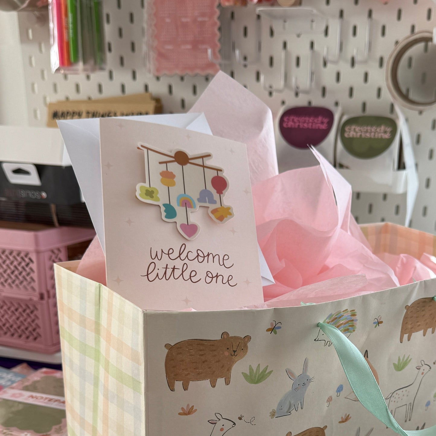 Welcome Little One Sticker Card