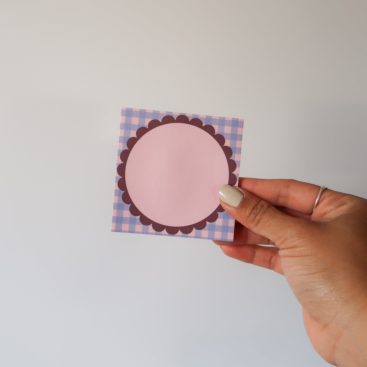 Gingham Picnic Sticky Notes