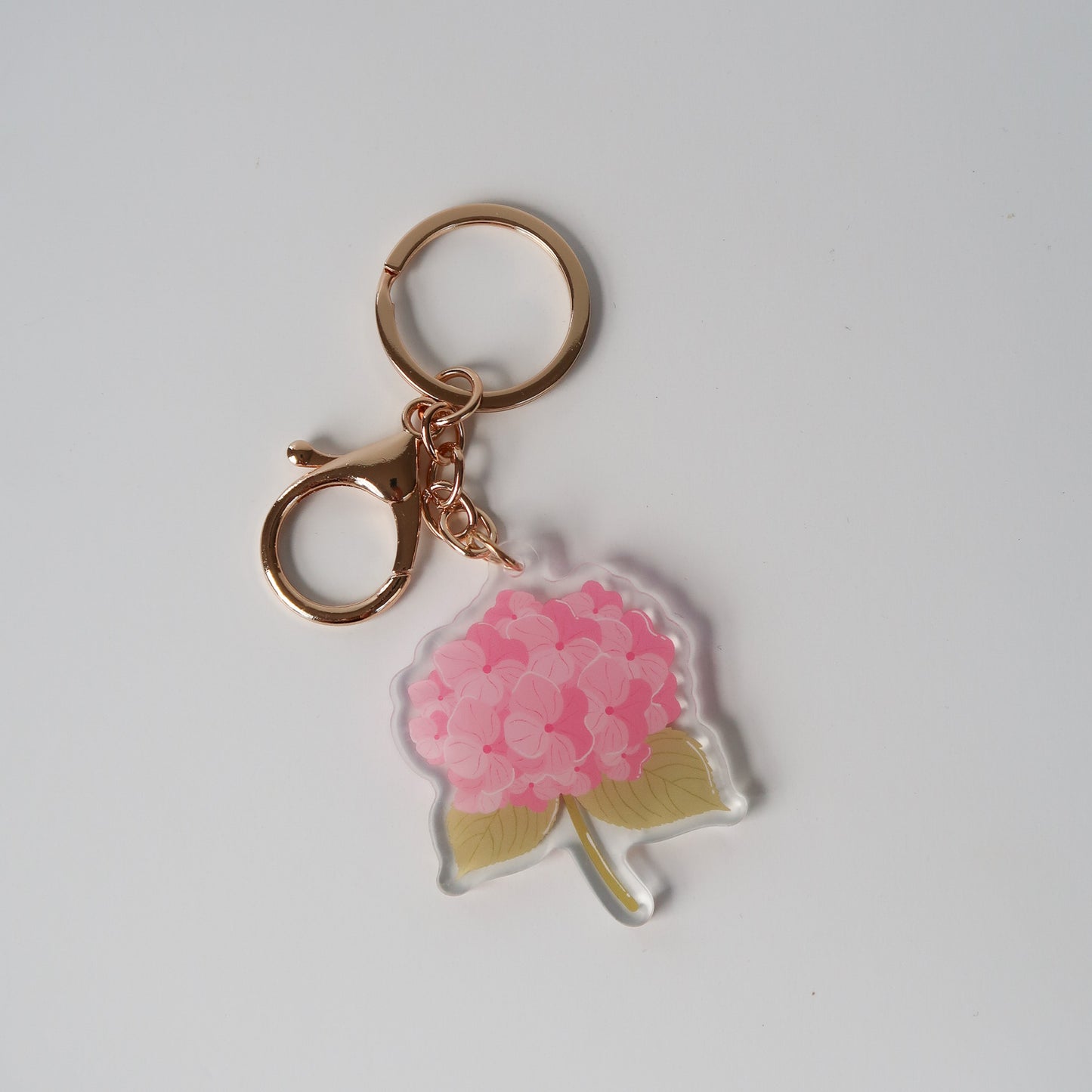 Hydrangea Keychain