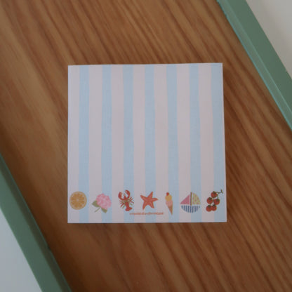 Coastal Stripes Sticky Notes