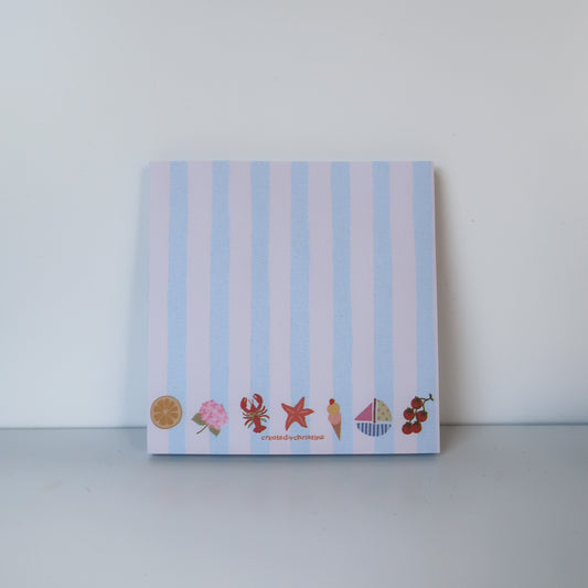 Coastal Stripes Sticky Notes