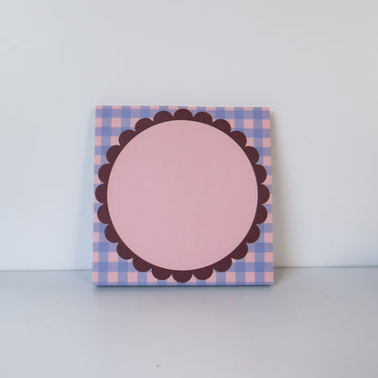 Gingham Picnic Sticky Notes