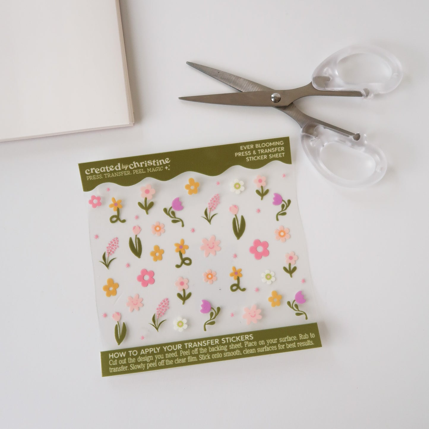 Ever Blooming Transfer Sticker Sheet