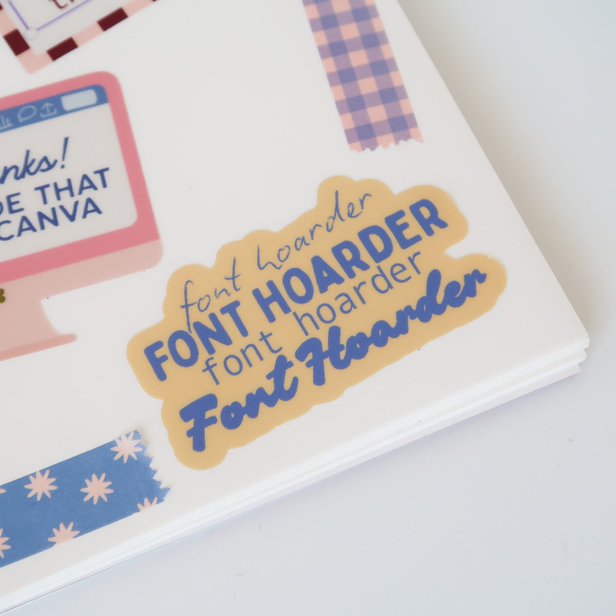 Font Hoarder Sticker