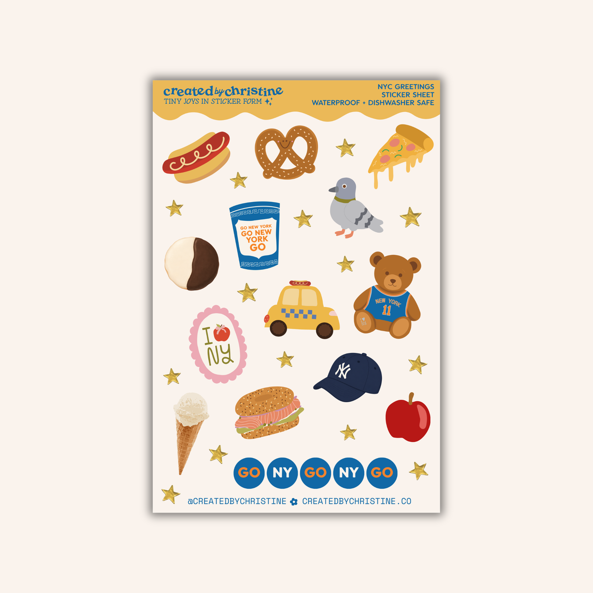 NYC Greetings Sticker Sheet