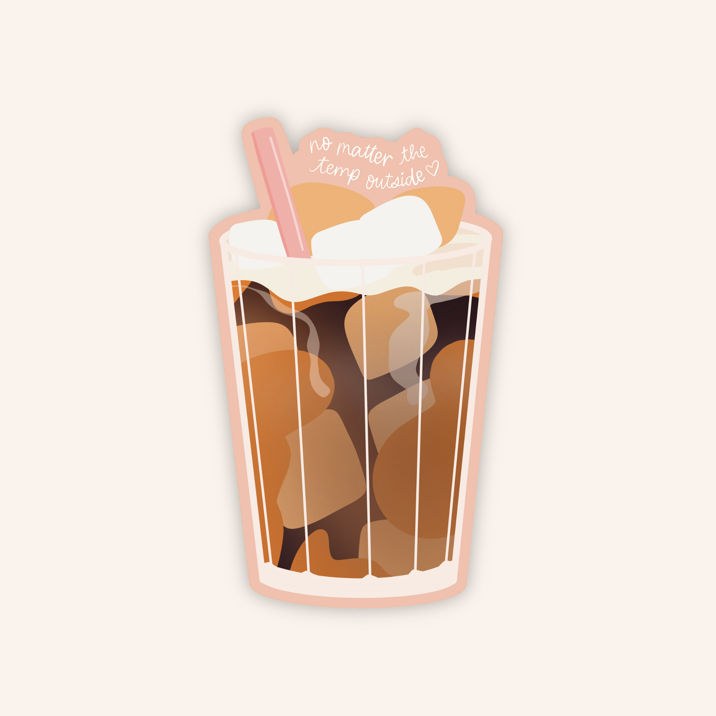 Iced Coffee Sticker