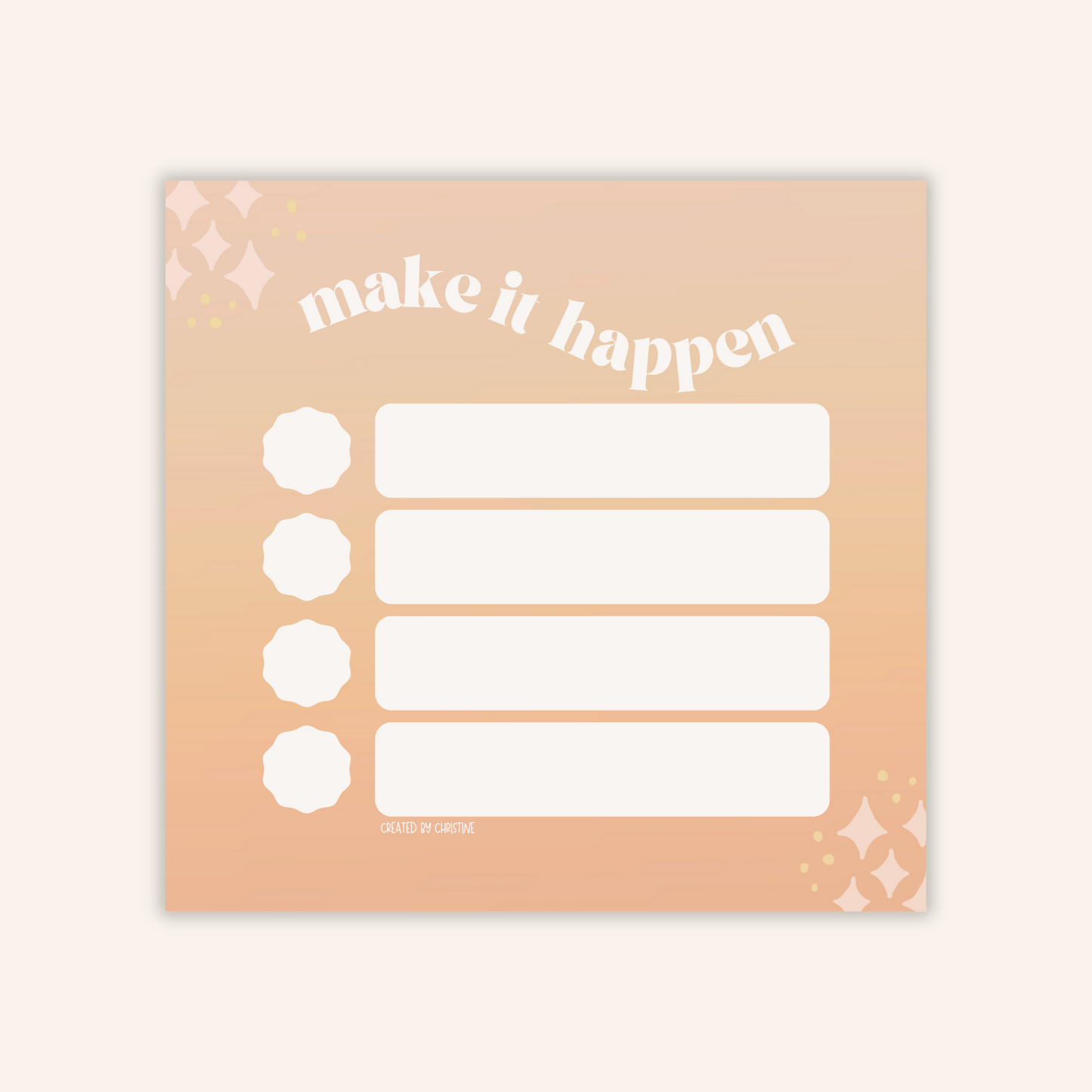 Make It Happen Sticky Notes