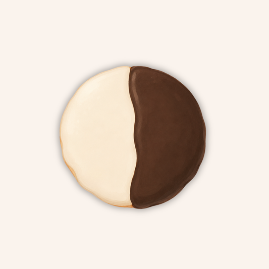 Black and White Cookie Sticker