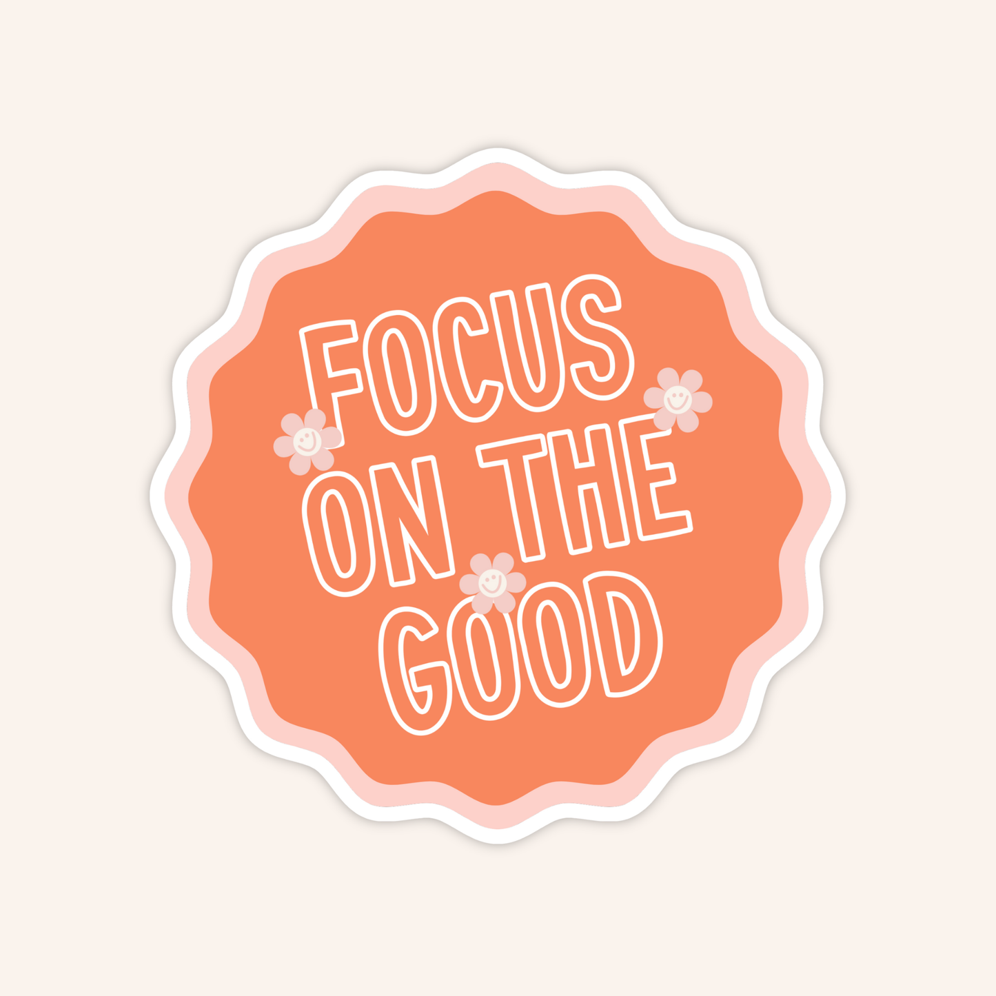 Focus on the Good Sticker New