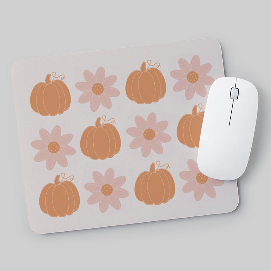 Pumpkin Floral Mousepad