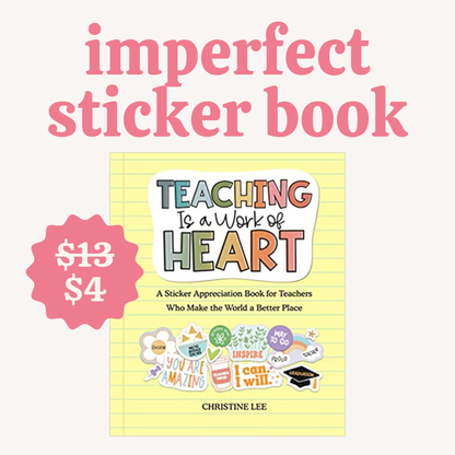 IMPERFECT Teacher Sticker Book