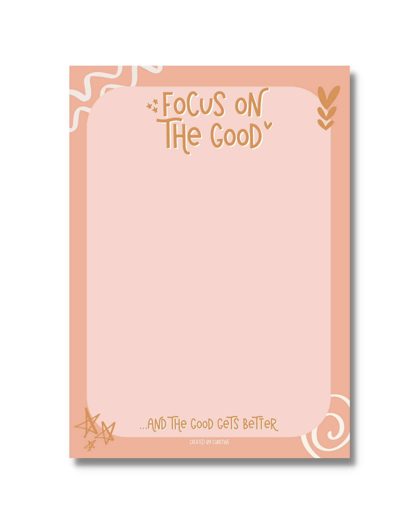 Focus On The Good Notepad