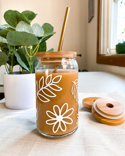 Bloom Glass Can Cup