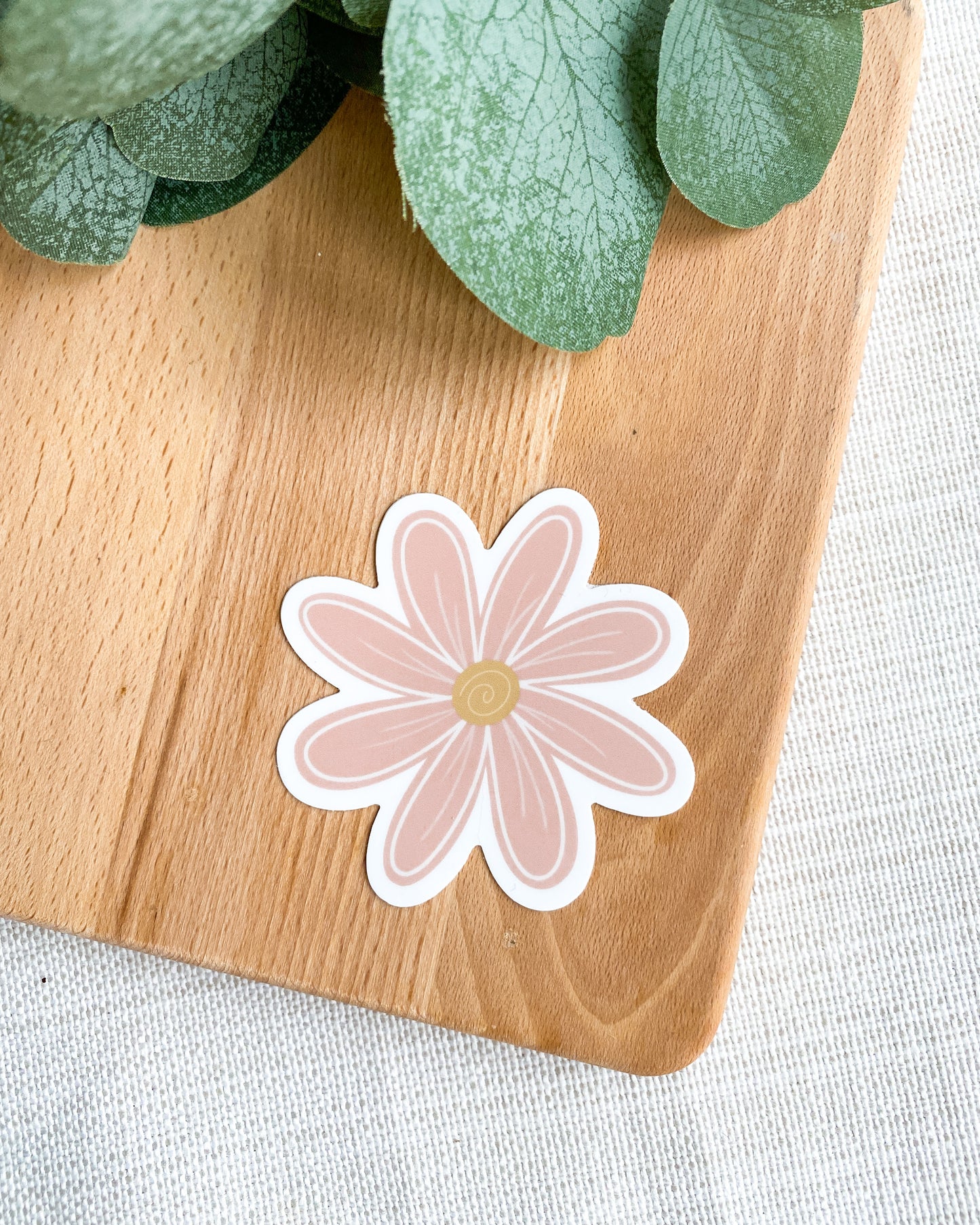 Pink Daisy Flower Power Sticker