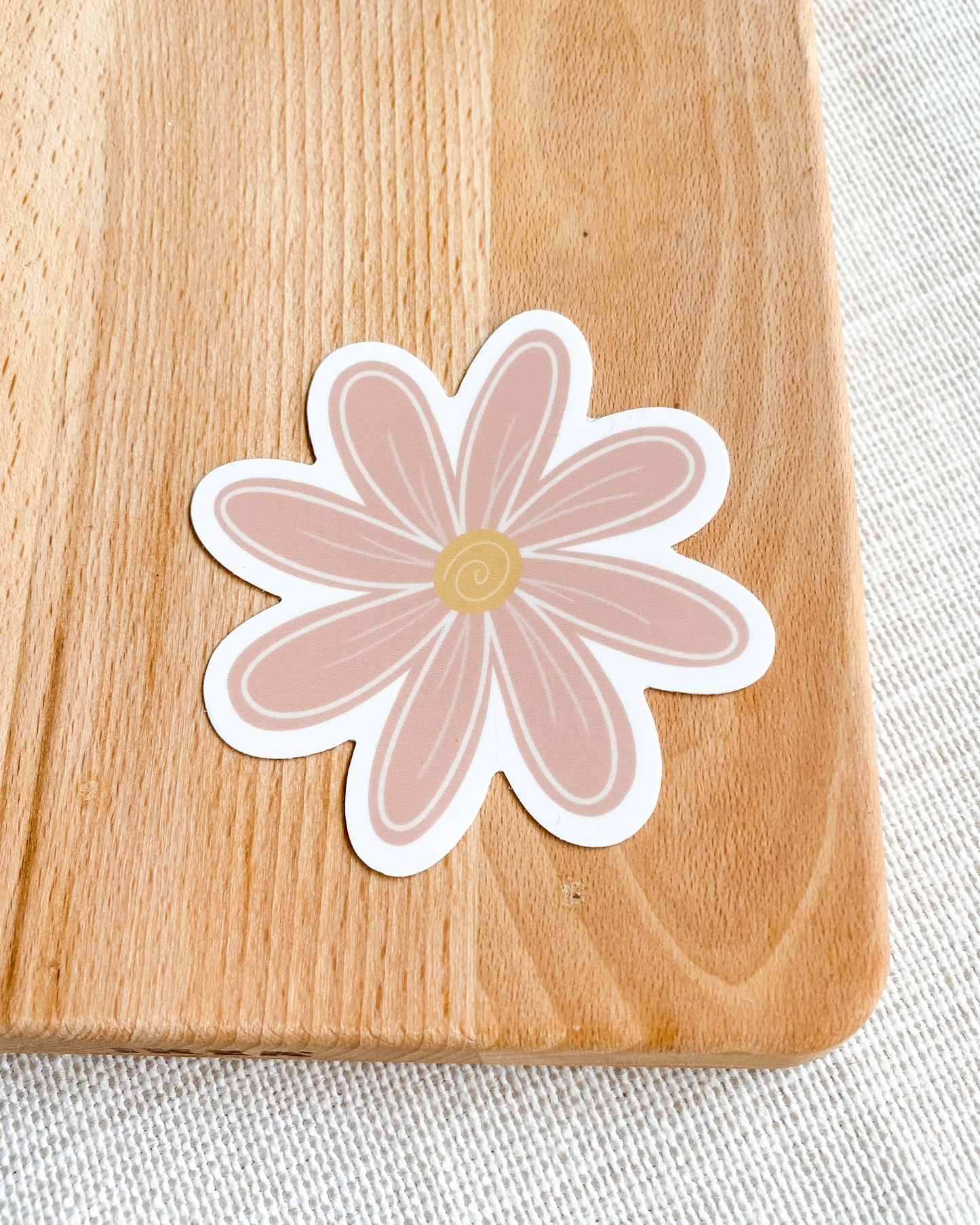Pink Daisy Flower Power Sticker