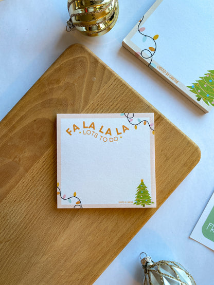 Fa La La Lots To Do | Holiday Sticky Notes