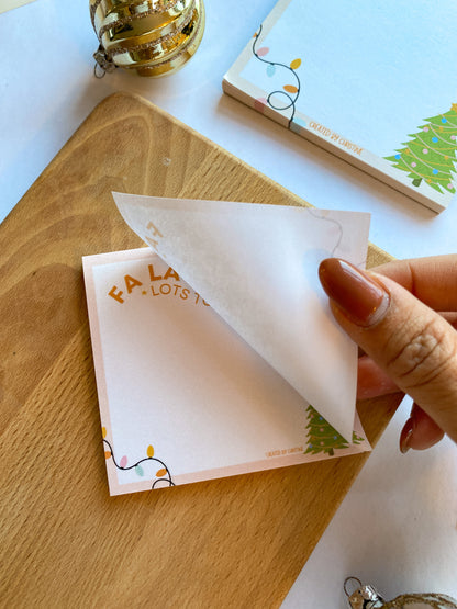 Fa La La Lots To Do | Holiday Sticky Notes