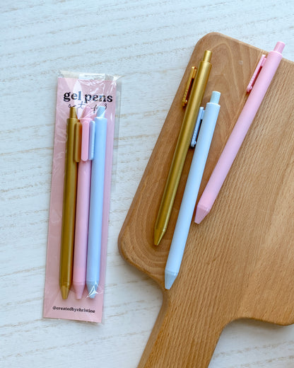 Gel Pens - Set of 3 - Signature Pack