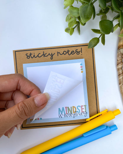 Mindset Is Everything Sticky Notes
