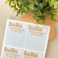 Hello Happy to See You Packaging Sticker Sheets