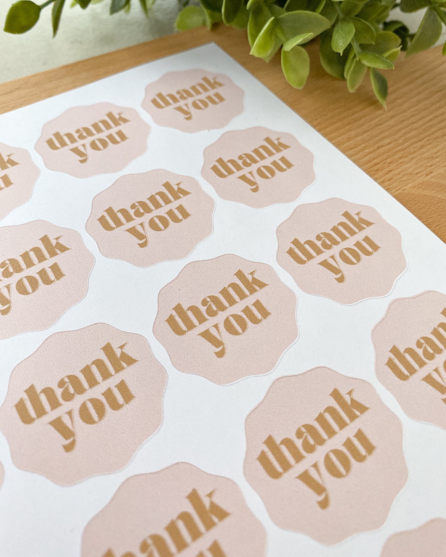 Thank You Packaging Sticker Sheets