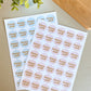 Happy Mail Packaging Sticker Sheets
