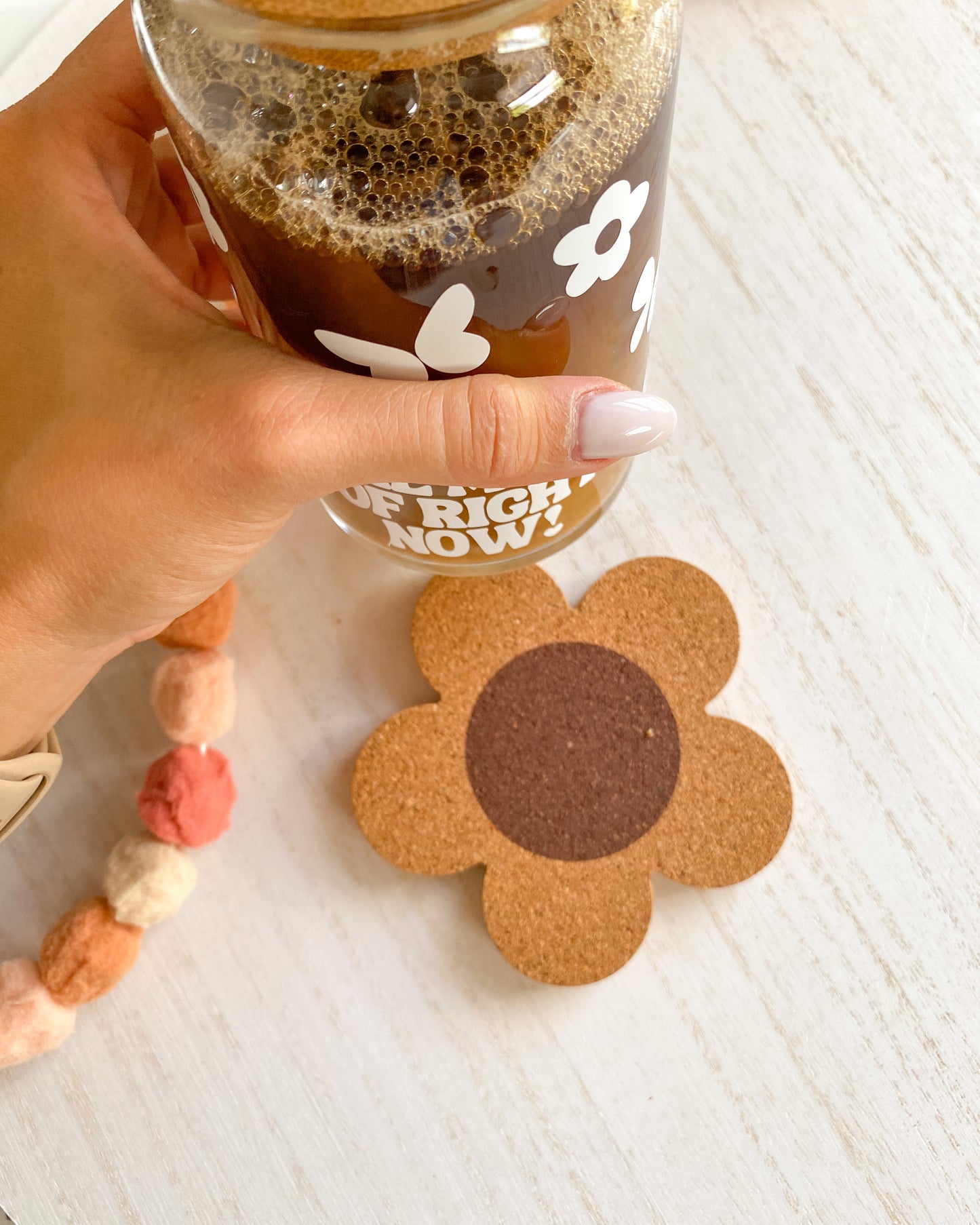 Daisy Cork Coaster