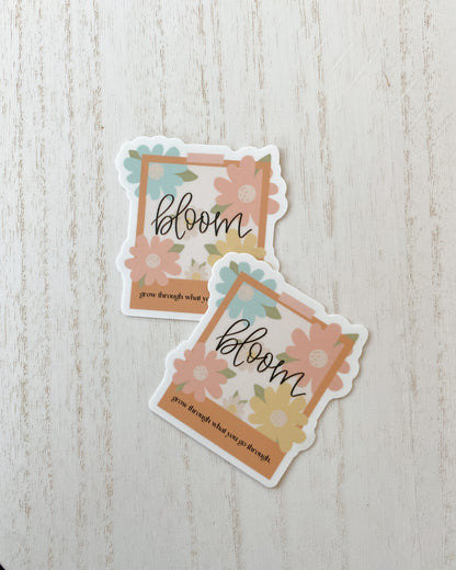 Bloom Polaroid Sticker
