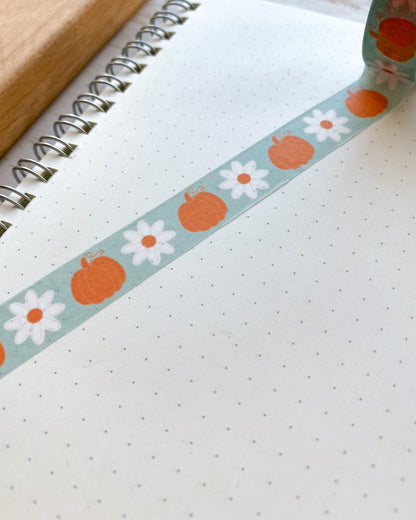 Pumpkin Flower Fall Washi Paper Tape