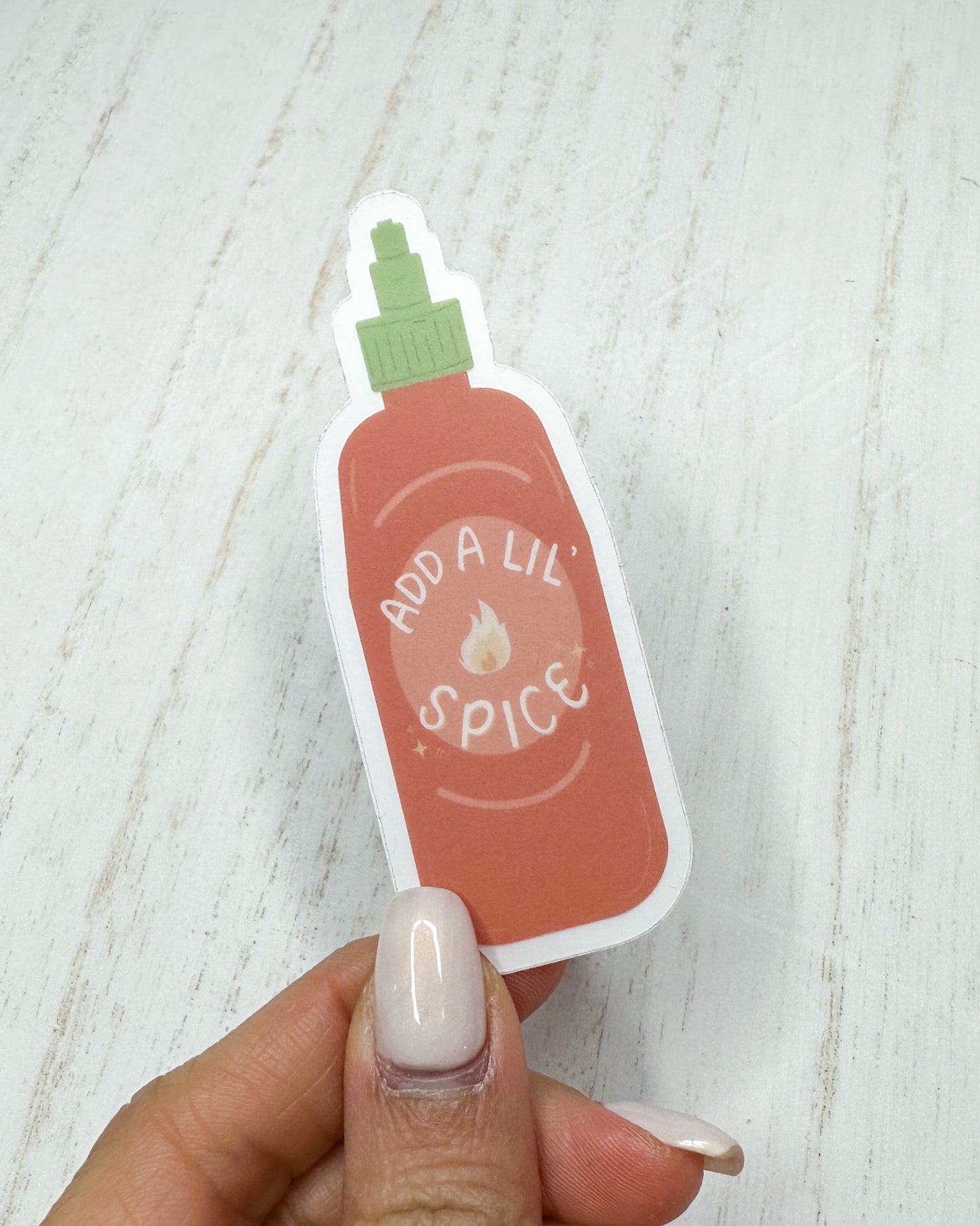 Sriracha hot sauce bottle sticker