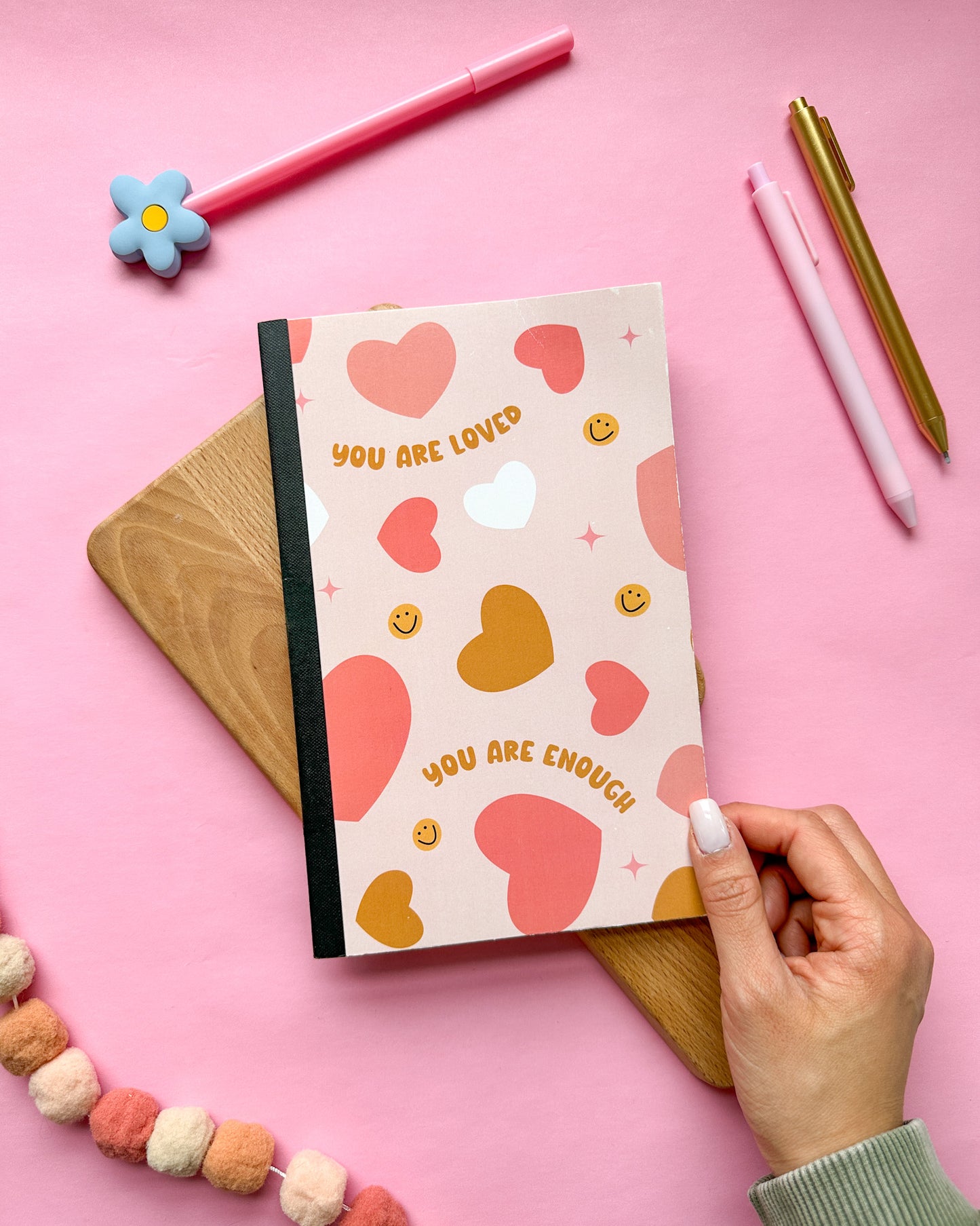 Happy Hearts Journal Notebook