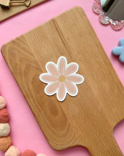Pink Daisy Flower Power Sticker