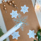 Mini CLEAR Snowflake Holiday Stickers | Set of 3