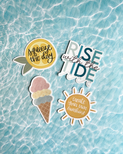 Rise With The Tide Sticker