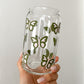 Butterfly Glass Can Cup