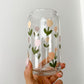 Tulip Garden Glass Can Cup