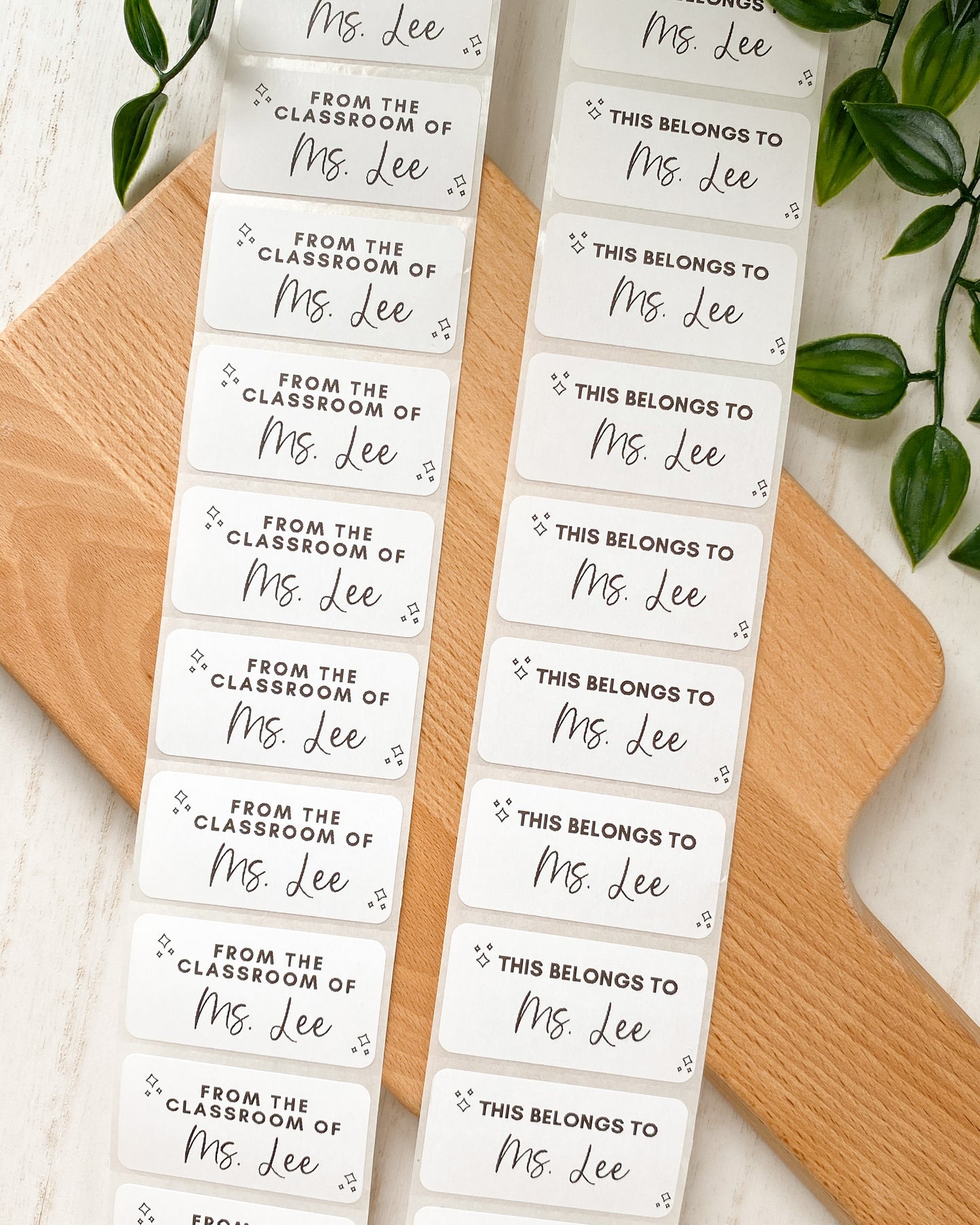 Custom Personalized Labels | This Belongs To, Book Labels, Classroom Labels