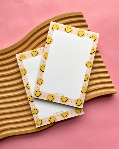 Smile Face - 4x6" Notepad