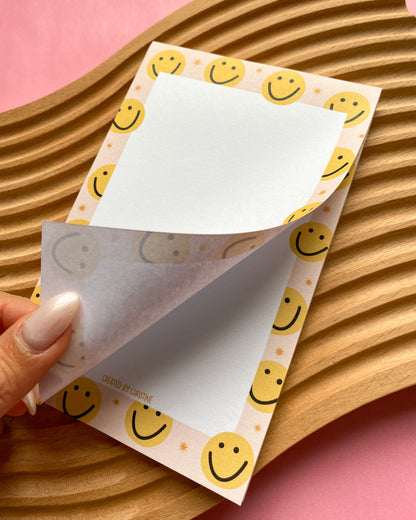 Smile Face - 4x6" Notepad
