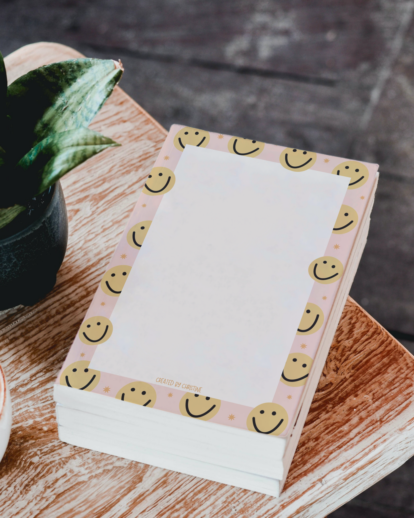 Smile Face - 4x6" Notepad