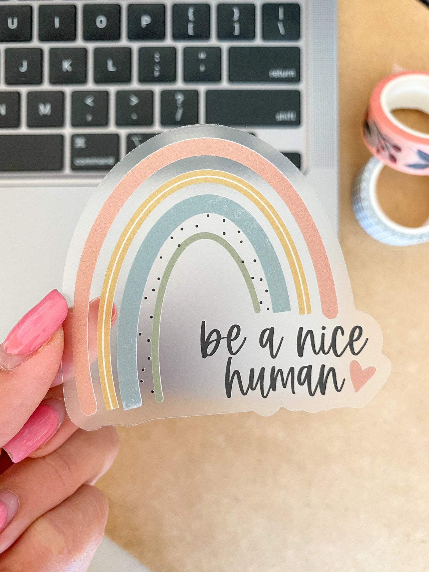 Be A Nice Human Rainbow