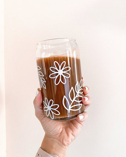 Bloom Glass Can Cup