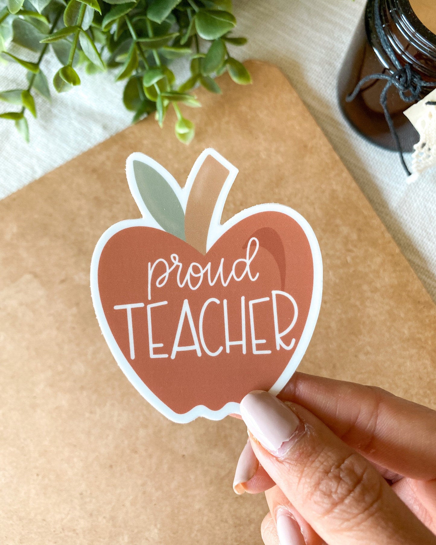 Apple Teacher Sticker