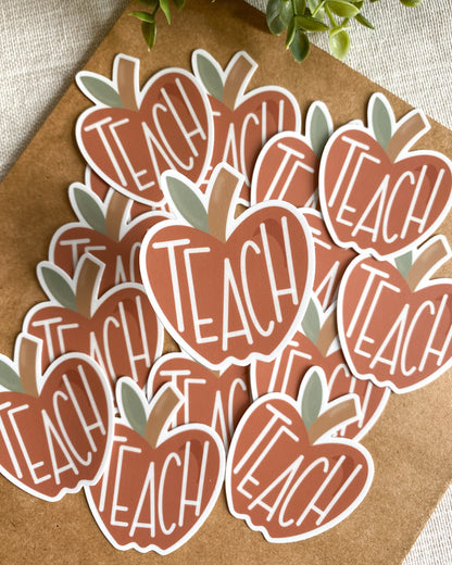 Apple Teacher Sticker